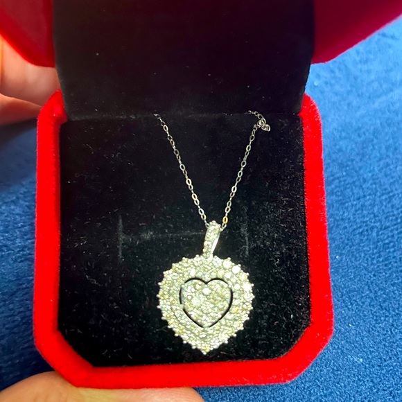 Heart Diamond Necklace - Picture 2 of 7